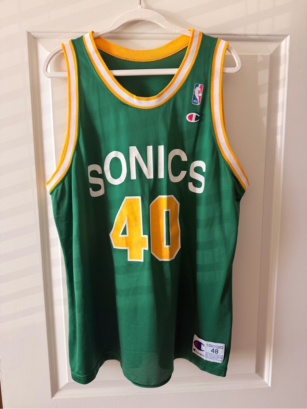 Seattle supersonics vintage men’s Jersey - Shawn Kemp size 48
